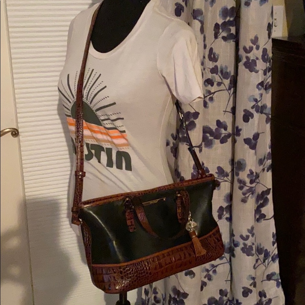 Brahmin Convertible Crossbody Leather satchel